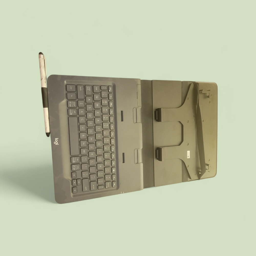 Logitech Gray Tablet Keyboard Case